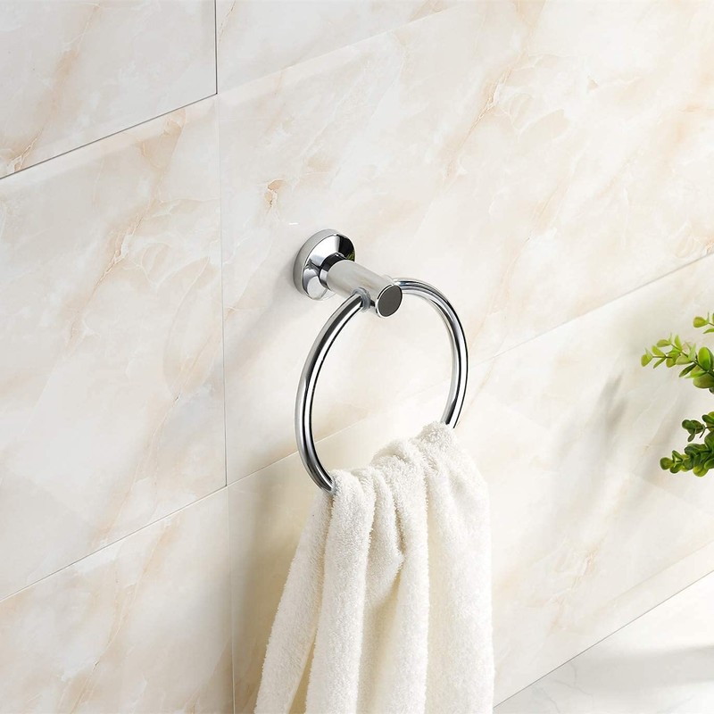 Stainless Steel Towel Ring, Bath Towel Holder Towel Ring, 6.3