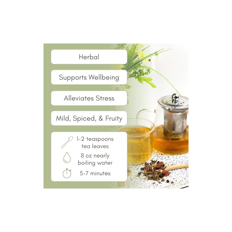 Organic Adaptogen Herbal Tea - 2oz Bag (Approx. 30 Servings)