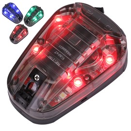 Phoking Tactical Helmet Light Survival Signal Light Military Identification Light IR and Visible LED Helmet Strobe Military IFF Helmet Light for Outdoor Sports