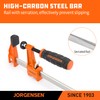 JORGENSEN 2-pack Steel Bar Clamps Set, 12-inch Medium Duty, 600