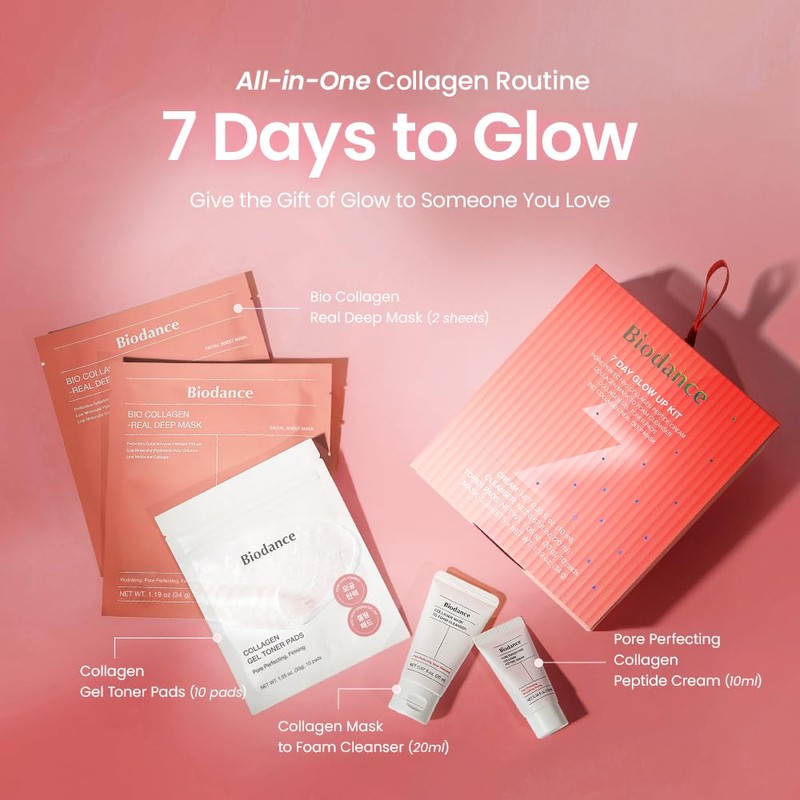 BIODANCE 7 Day Glow Up Kit: Holiday Collagen Gift Set