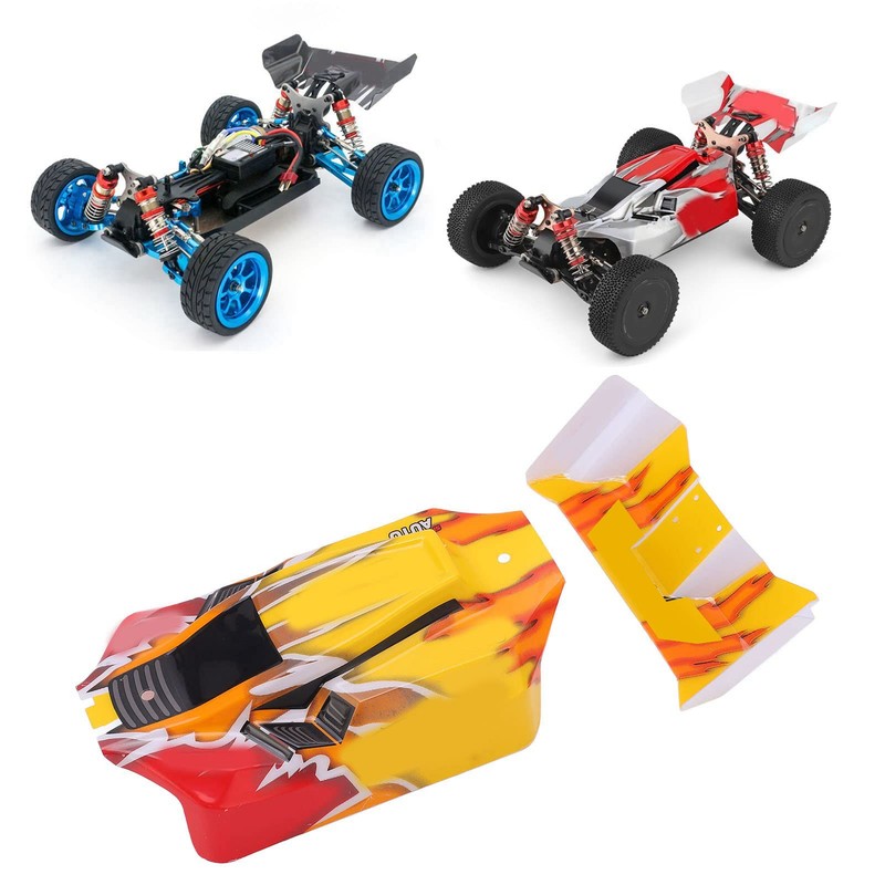 Red Yellow RC Car Body Shell, RC Car Shell Vehicle