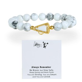 LSKFW Cheer Bracelet Cheerleading Charm Bracelets for Women Coach Mom Cheer Team Cheerleader Gift Cheerleading Accessories Stuff