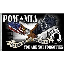 3x5FT Durable Flag POW-MIA You Are Not Forgotten Pow Mia Powmia Military Banner