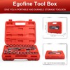 Egofine 1/2" Drive Socket Set, 23 Piece Standard SAE (7/16