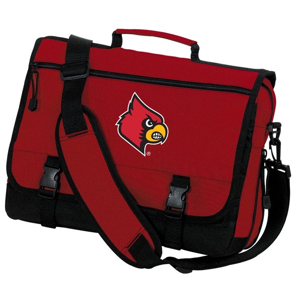 Louisville Cardinals Laptop Bag University of Louisville Messenger Bag or Computer Bag