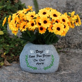 Meyas Pet Dog Memorials Burials Gravestone Dog Memorial Stone Pet Memorial Stone Pet Dog Grave Markings Garden Memorial Stones Dog Memorial Stone Gift Flower Pot