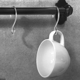 FAVOMOTO Mini Screw Hooks Stainless Steel S Hooks Stainless Steel 100 Pieces 23 mm S Hook Rings Car Interior Install Seat Covers S Hook Clip Hook Screw Hook Anchor Clip Clamp Hook