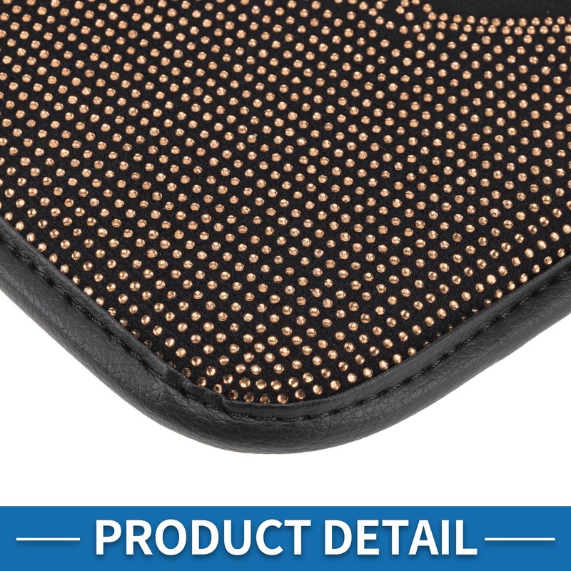 A ABSOPRO Car Armrest Cushion Pad Non-slip 12.20"x8.46" Suede Champagne