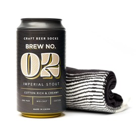 Luckies - Craft Beer Socks | Novelty Socks & Beer Gifts For Men | Birthday Presents For Dad & Grandad Gifts | Mens Sock & Funny Gift Men | Funny Sock & Gift Dad | Stout