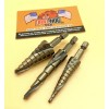 Drill Hog 3 Pc Step Drill Bit SPIRAL FLUTE Cobalt