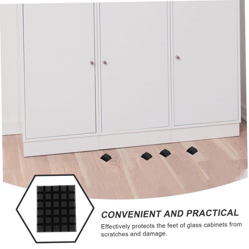 Operitacx Pack of 32 Glass Cabinet Doormat Furniture Pads for