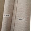 CAROMIO Extra Long Shower Curtain 96 Inches Length, Flax Linen