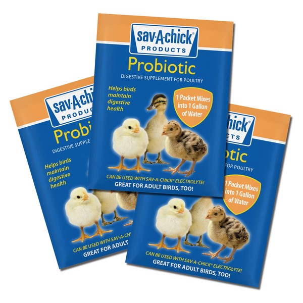 Sav-A-Chick® Probiotic Supplement | 1 strip (3 - 0.17 oz packets)