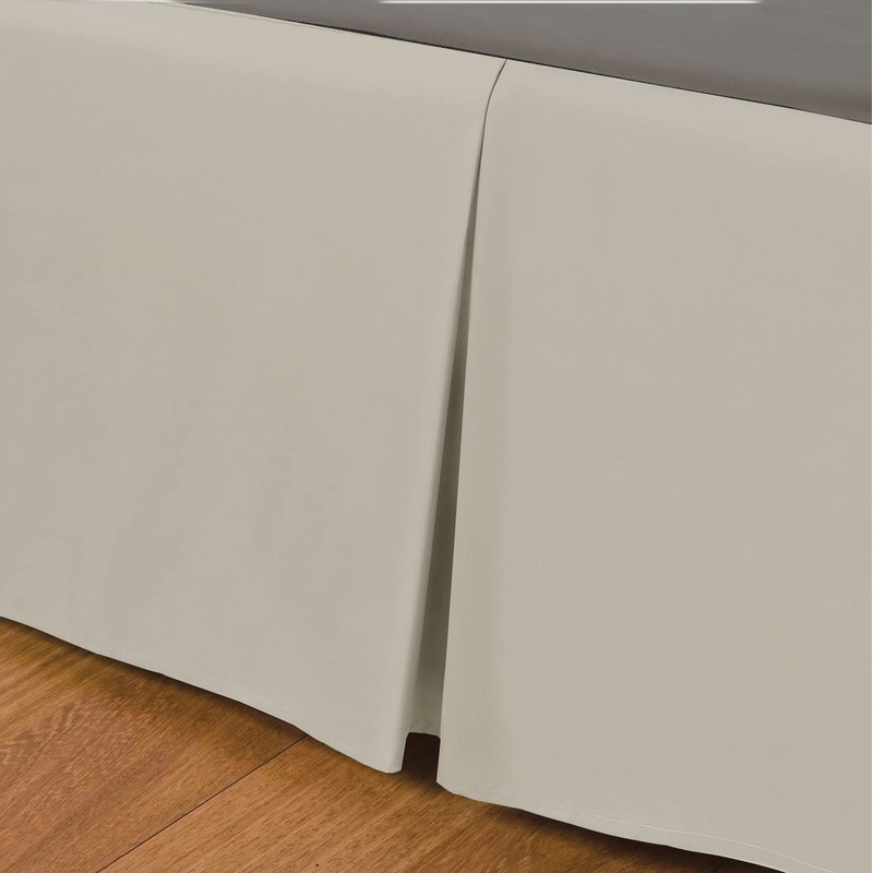 Bronwen Mathew Box Pleated Base Valance Sheet Single Bed Skirt