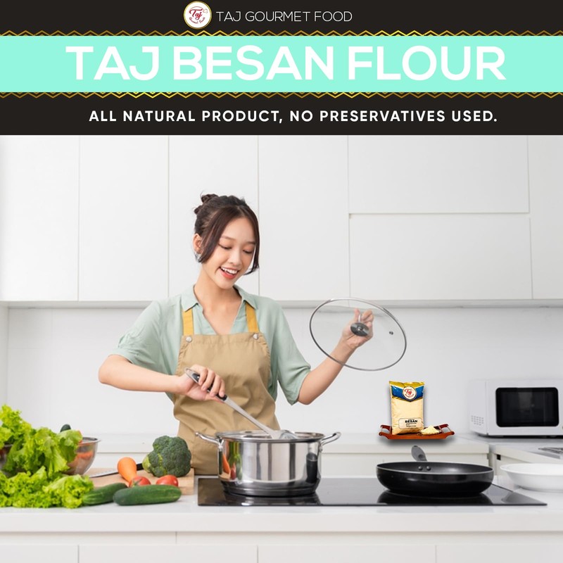 TAJ Besan Flour 2-Pounds | Chick Pea | Gram Flour