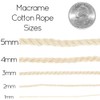 Craft County 50m Cotton Rope – 1mm, 2mm, 3mm, 4mm,
