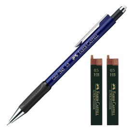 Faber-Castell Grip Mechanical Pencil, 1345 99, Lead thickness: 0.5 mm, Barrel Colour: metallic black