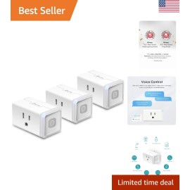 Certified Smart Plug Pack for Effortless Home Automation with Alexa/Google