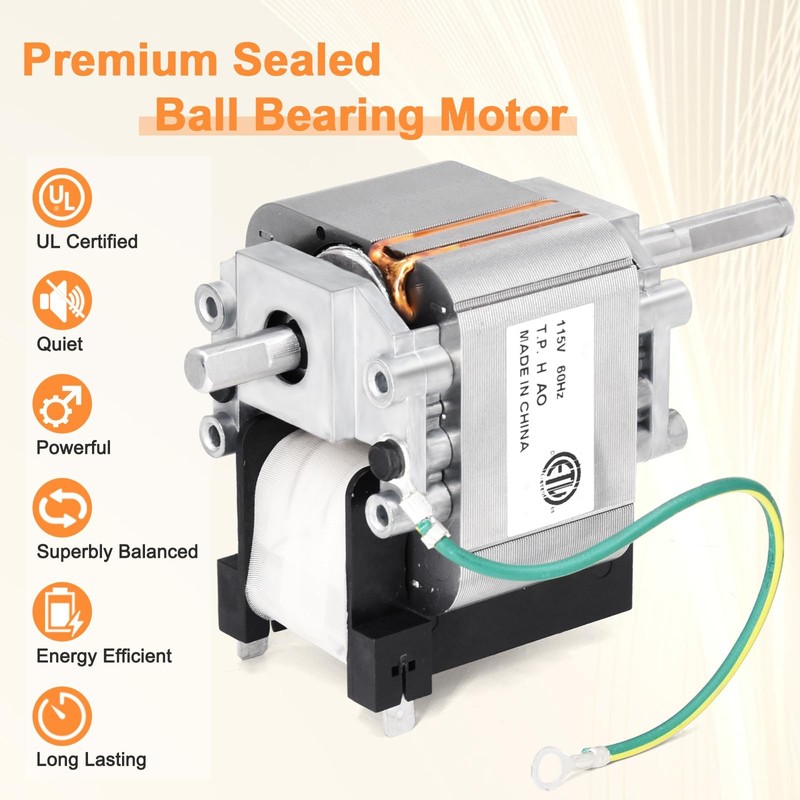 Criditpid 318984-753 HC21ZE117 Draft Inducer Motor Kit for Carrier Furnace,