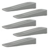 Door Wedge | Non-Slip Rubber Stopper | Grey | Pack