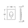 Grohe 42304000 Skate Air Actuator for to replace Case, 156