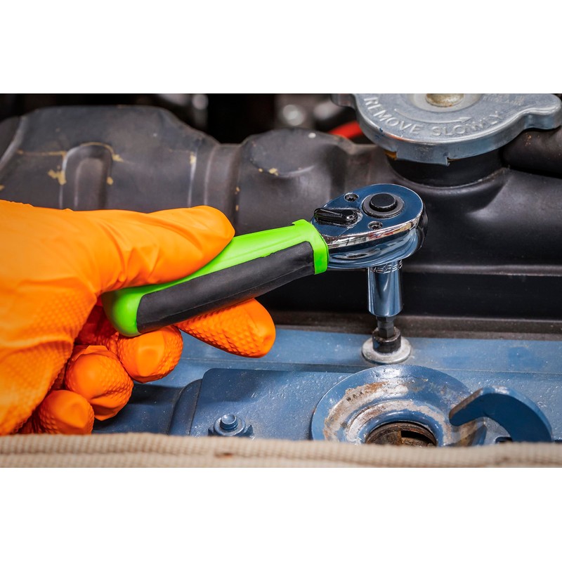 Sealey Siegen Ratchet Wrench 1/4" Sq Drive Stubby - Flip