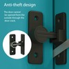 NIYATA 5 Pcs Black Illuminated 90 Degree Door Hook Lock
