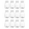 huixiaoqing 12 Pcs 100ml Juice Bottles with caps, Clear Small