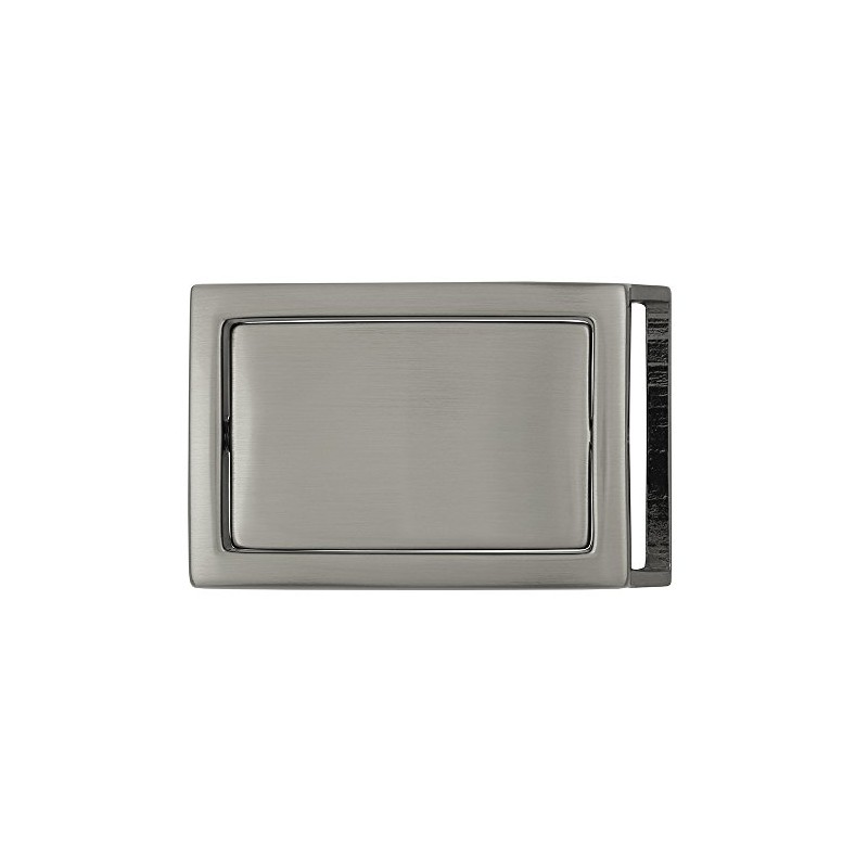 FREDERIC HERMANO Belt Buckle 30 mm Metal Silver Anthracite -