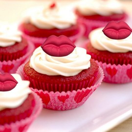 Copzievkae 2PCS Lip Chocolate Mold, Lip Silicone Mold 15 Cavity Holiday's Day Chocolate Mold For Baking, Candy, Candles, Ice Cube, Wedding Party, Rose