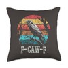 F Caw F Black Crow Retro Sunset Pun Funny Bird