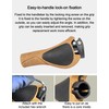 GORIX Bike Ergo Grips Cork Bar End Lock On Handlebar