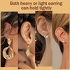 18K Gold Earring Backs for Studs, 16Pcs Comfortable Silicone Earring