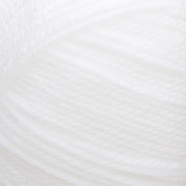 Lion Brand Yarn Baby Soft Hilo, Blanco, 1