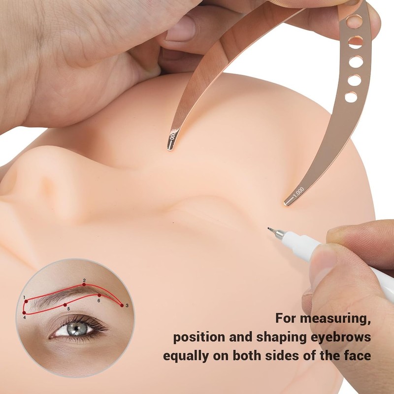 Calipadora de Relación Dorada de Cejas, Herramienta de Medida Simétrica,