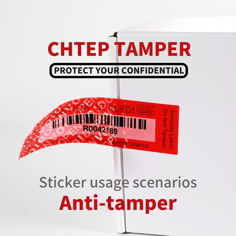 100PCS Chtep Tamper Tamper Evident Stickers, No ResidueTamper,Evident Security Warranty