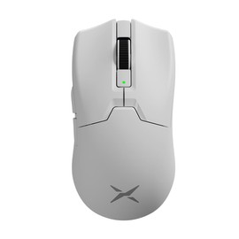 DeLUX M800Ultra Mouse Gamer Inalámbrico, Ligero 55g, PAW3395 con 26000DPI, Nordic 52840 MCU, Tasa de Sondeo 1000Hz, Interruptores Huano Pink Dot, Batería de 120 Horas, Tri-Modo (Blanco)