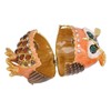 Owl Trinket Box Cute Appearance Brown Metal Jewelry Box for