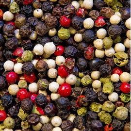 Premium Mixed Peppercorns | Whole Mix Peppercorns | Tellicherry Mixed Pepper Grinder | Rainbow Peppercorns for Grinder Refill | White Peppercorns Bulk | NON-GMO, All Natural, 1 Pound By NY SPICE SHOP