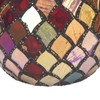 Mosaic Glass Tea Light Holder Romantic Decorative Red Handmade Cracked