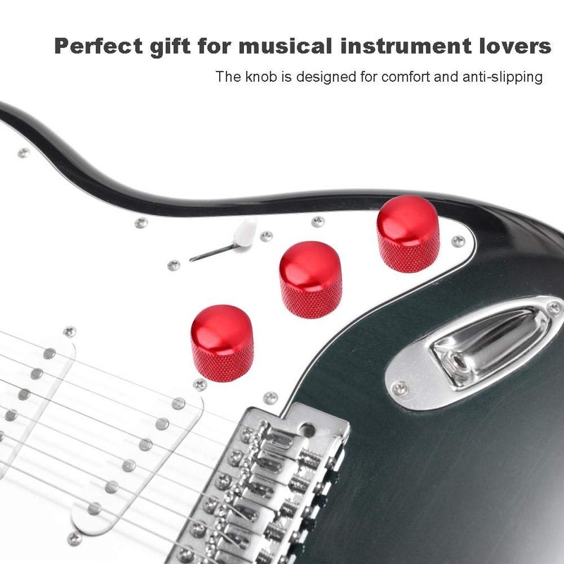 Electric Guitar Control Knobs, 3 Pcs Guitar Top Hat Knobs