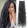NFHAIR Pre-Looped Crochet Boho Locs With Human Hair Body Wave