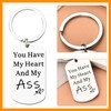 Gag Boyfriend Keychain from Girlfriend Boyfriend Anniversary Valentines Day Birthday