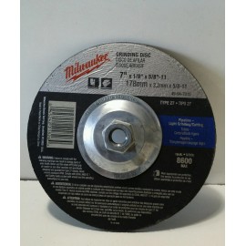 MILWAUKEE Lot of 5 Milwaukee 49-94-7015 7 x 1/8 x 5/8-Inch-11 Type-27 Grinding Wheel