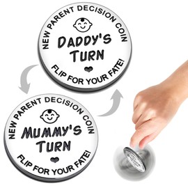 Baby Shower Gifts Parents Decision Coins for New Mom&Dad,Funny New Baby Gifts New Mom Gifts New Parents Gifts for Couples,Postpartum Gifts for Mom Essentials