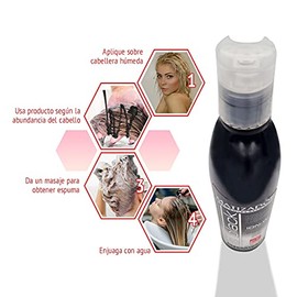 D'Conde Shampoo Matizador Le Black para Platinar Cabello Rubio, Pelo Teñido, Matizador de Canas, Sin Sal y sin Parabenos - 250 ml