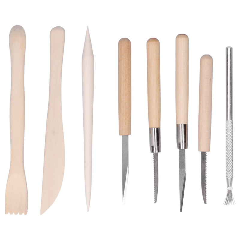 42Pcs Clay Tools Set Pottery Sculpting Carving Trimming Scraper Knife
