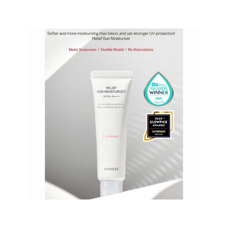 HYGGEE Relief Sun Moisturizer SPF50+ PA+++ 50ml