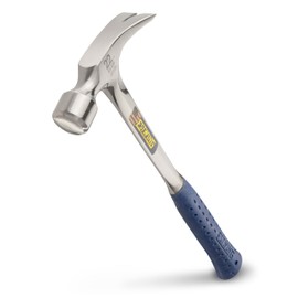 ESTWING Framing Hammer - 22 oz Long Handle Straight Rip Claw with Smooth Face & Shock Reduction Grip - E3-22S